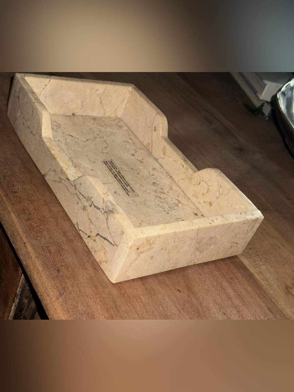 Heavy Natural Stone Tray/Vanity Organizer - Picture 10 of 11